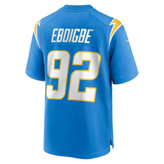 Justin Eboigbe Los Angeles Chargers Team Game Jersey - Powder Blue