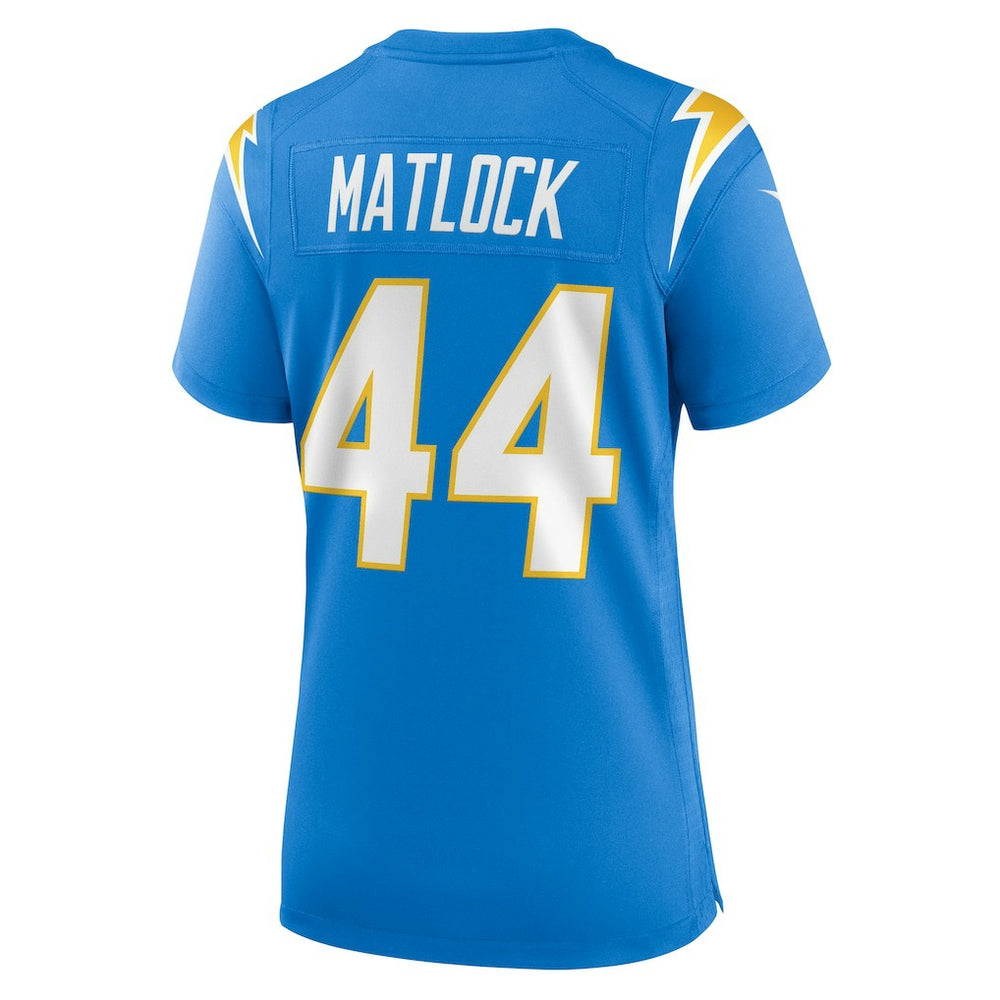 Scott Matlock Los Angeles Chargers Women's Game Jersey - Powder Blue