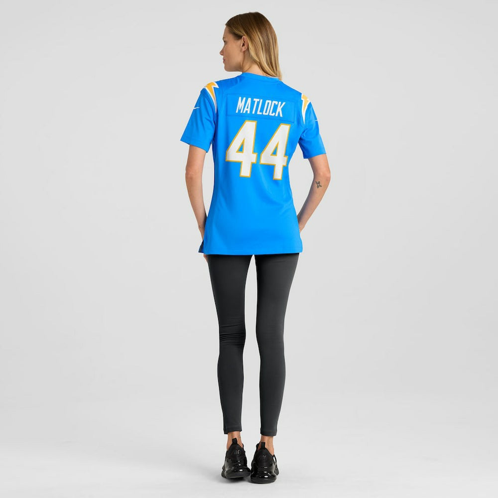 Scott Matlock Los Angeles Chargers Women's Game Jersey - Powder Blue