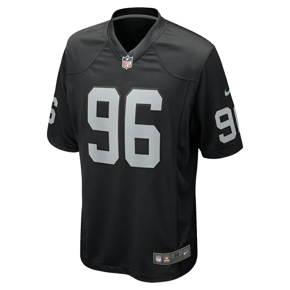 Jonah Laulu Las Vegas Raiders Team Game Jersey - Black