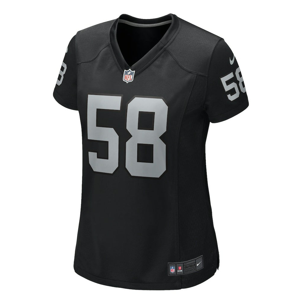 Jackson Powers-Johnson Las Vegas Raiders Women's Game Jersey - Black