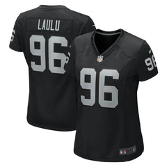 Jonah Laulu Las Vegas Raiders Women's Game Jersey - Black