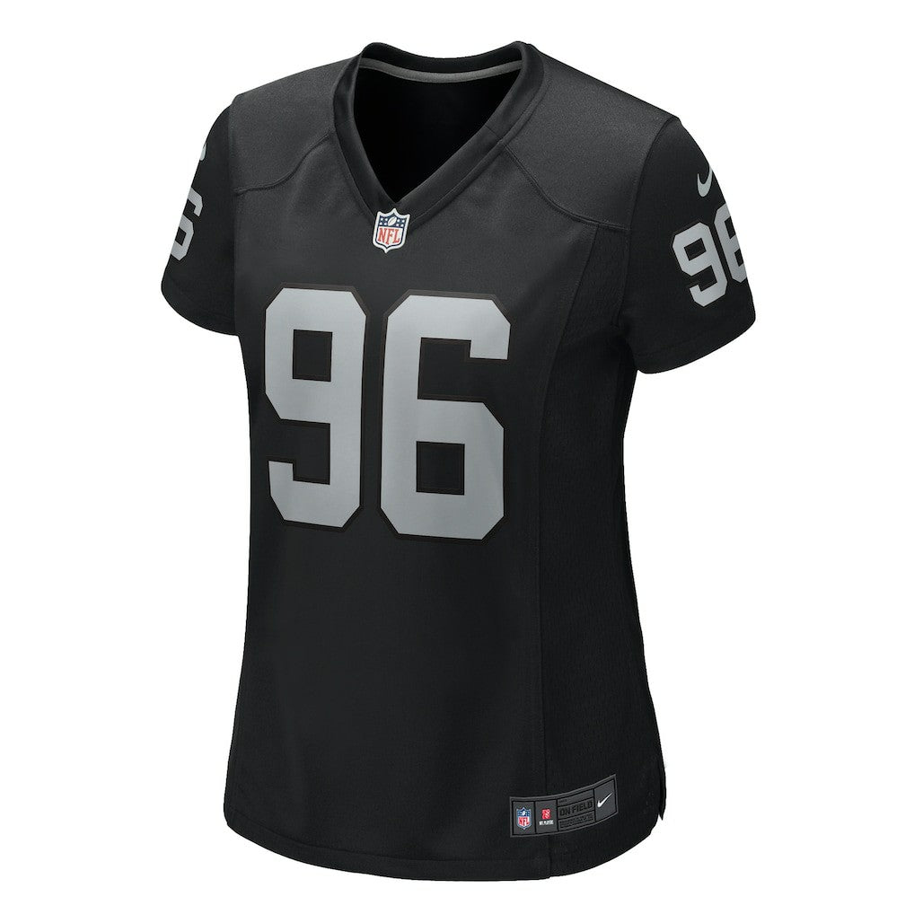 Jonah Laulu Las Vegas Raiders Women's Game Jersey - Black
