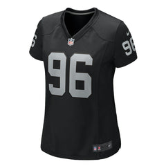 Jonah Laulu Las Vegas Raiders Women's Game Jersey - Black