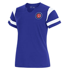 Chicago Cubs Antigua Women's Encounter Notch Neck Top Royal
