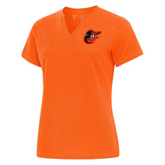 Baltimore Orioles Antigua Women's Notch Neck T-Shirt Orange