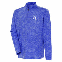 Kansas City Royals Antigua Quarter-Zip Top Heather Royal