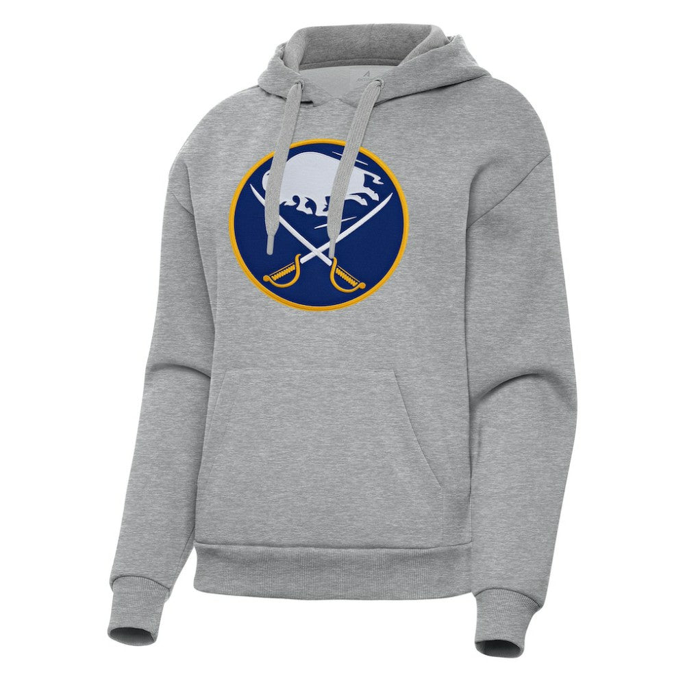 Buffalo Sabres Antigua Women's Victory Pullover Hoodie Heather Gray