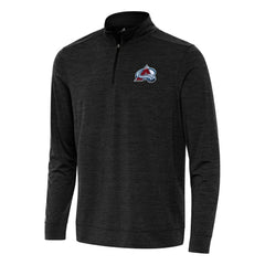 Colorado Avalanche Antigua Bright Quarter-Zip Top Heather Black