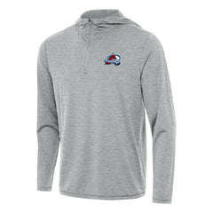 Colorado Avalanche Antigua Tidy Quarter-Zip Hoodie Heather Gray
