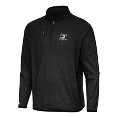Anaheim Ducks Antigua Certain Quarter-Zip Tri-Blend Sweatshirt Heather Black