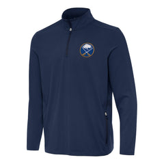 Buffalo Sabres Antigua Perilous Quarter-Zip Sweatshirt Navy