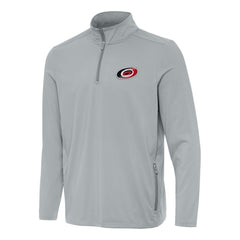 Carolina Hurricanes Antigua Perilous Quarter-Zip Sweatshirt Gray