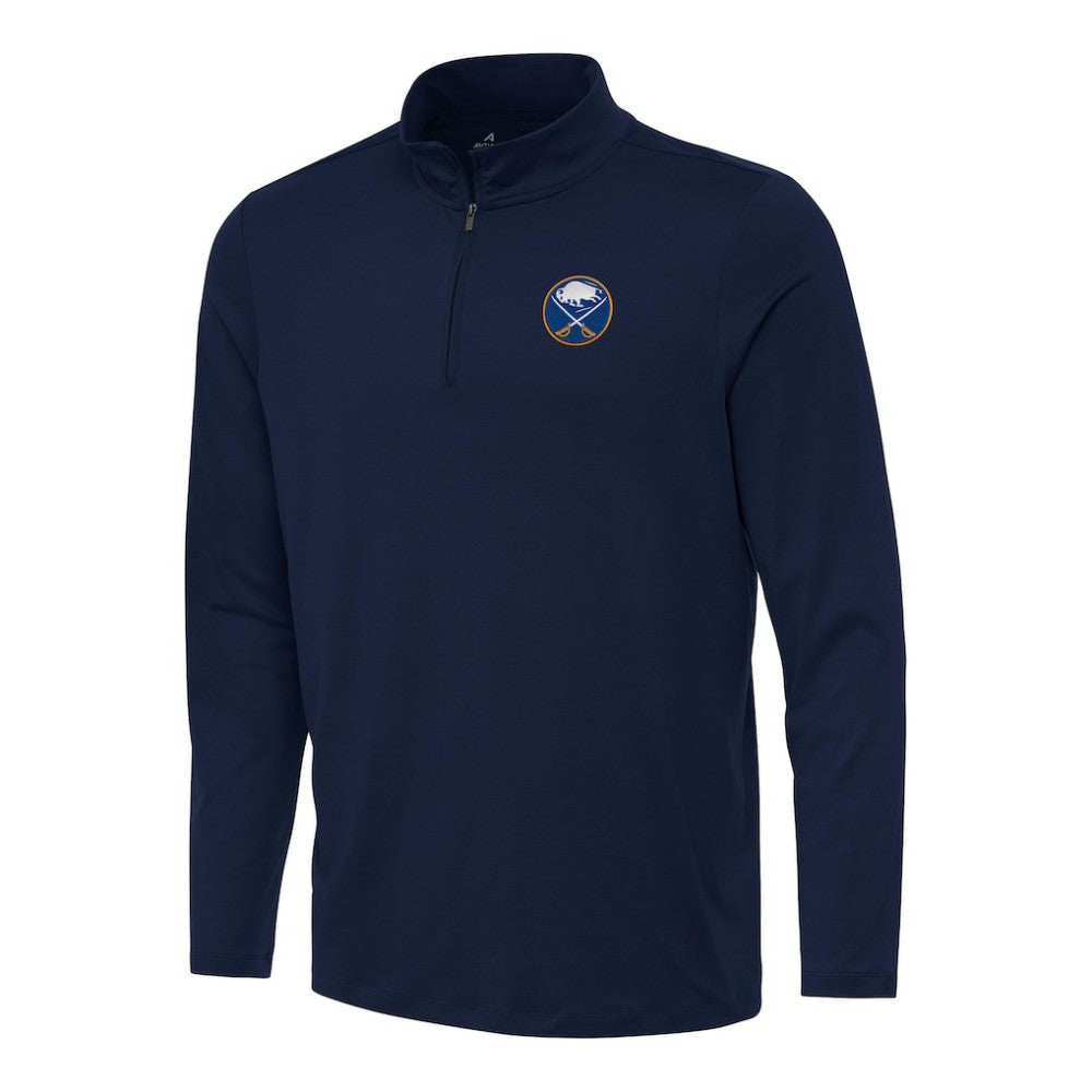 Buffalo Sabres Antigua Reprocess Quarter-Zip Top Navy