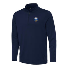 Buffalo Sabres Antigua Reprocess Quarter-Zip Top Navy