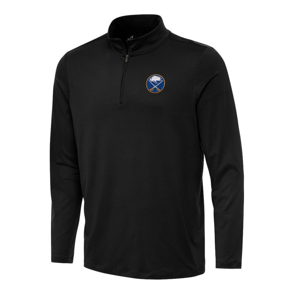 Buffalo Sabres Antigua Reprocess Quarter-Zip Top Black