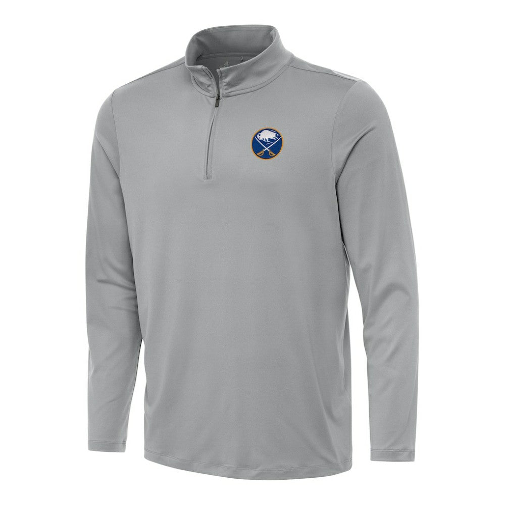 Buffalo Sabres Antigua Reprocess Quarter-Zip Top Gray