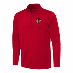Chicago Blackhawks Antigua Reprocess Quarter-Zip Top Red