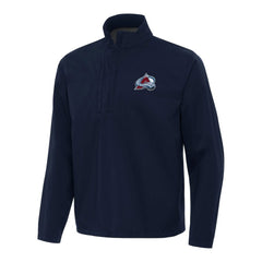 Colorado Avalanche Antigua Brisk Quarter-Zip Windbreaker Navy