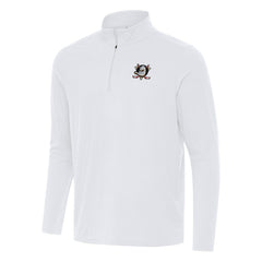 Anaheim Ducks Antigua Intent Quarter-Zip Top White