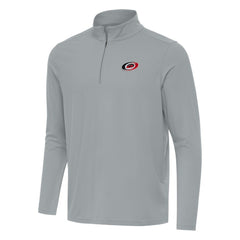 Carolina Hurricanes Antigua Intent Quarter-Zip Top Gray