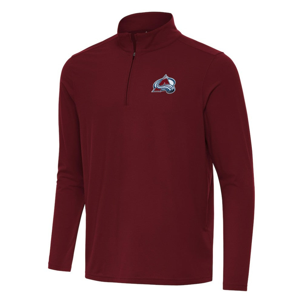 Colorado Avalanche Antigua Intent Quarter-Zip Top Burgundy