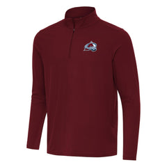 Colorado Avalanche Antigua Intent Quarter-Zip Top Burgundy