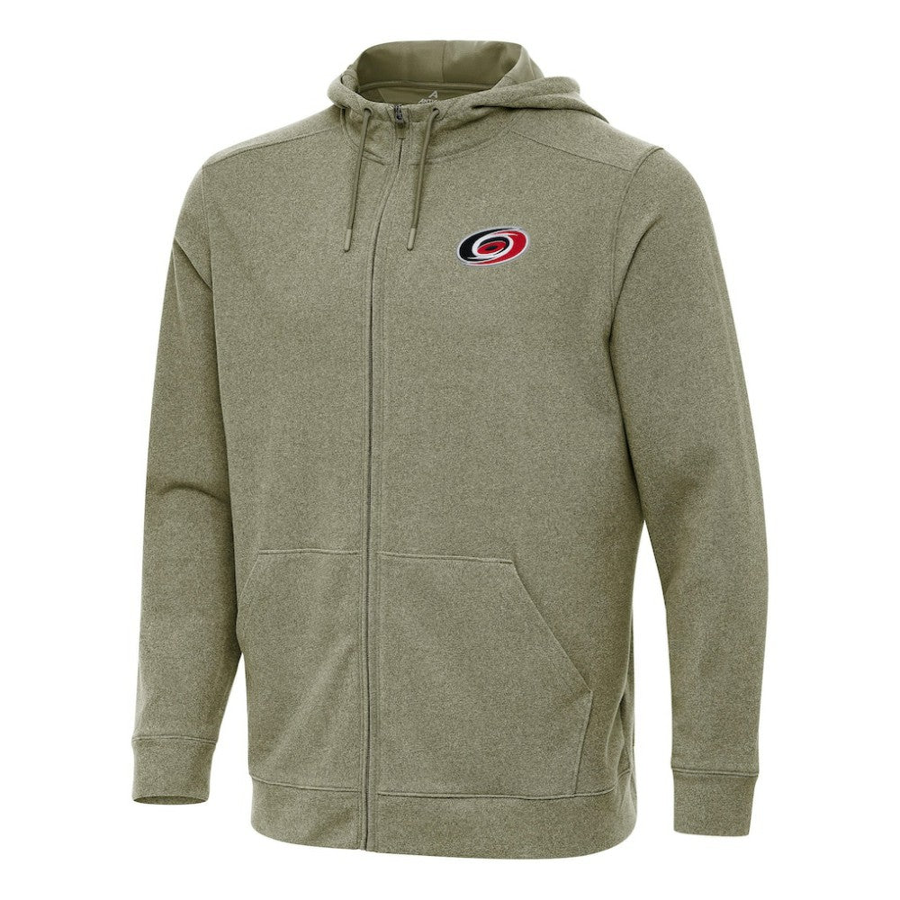 Carolina Hurricanes Antigua Effortless Full-Zip Hoodie Jacket Olive