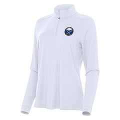 Buffalo Sabres Antigua Women's Intent Quarter-Zip Top White