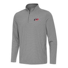 Carolina Hurricanes Antigua Twine Quarter-Zip Top Black