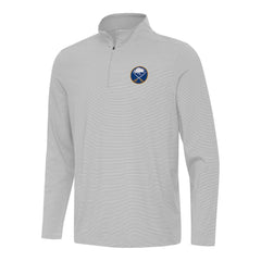 Buffalo Sabres Antigua Twine Quarter-Zip Top Gray