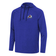 Colorado Avalanche Antigua Spikes Quarter-Zip Hoodie Heather Royal