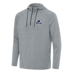 Colorado Avalanche Antigua Spikes Quarter-Zip Hoodie Heather Gray
