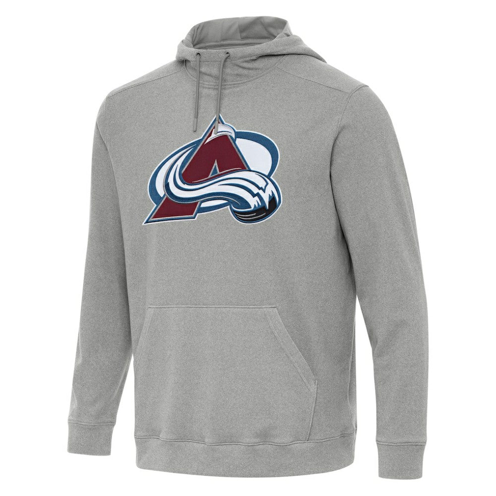 Colorado Avalanche Antigua Cloud Pullover Hoodie Heather Gray