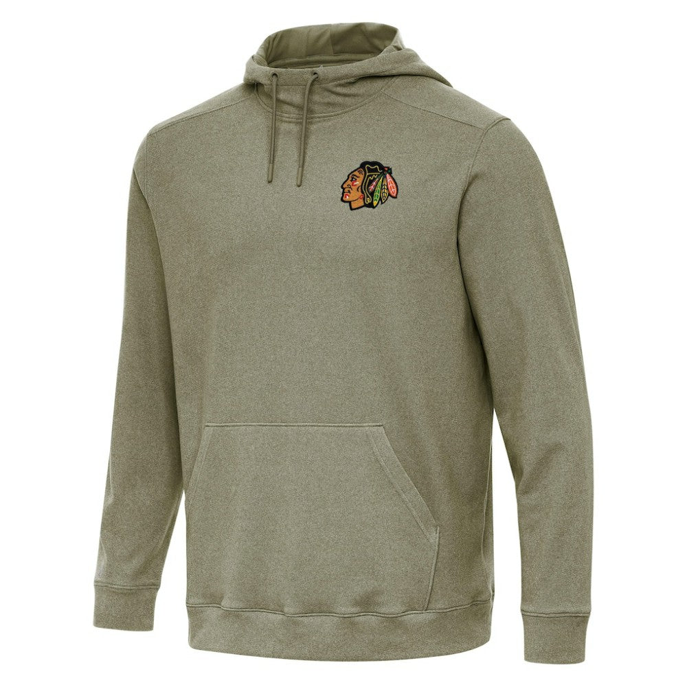 Chicago Blackhawks Antigua Cloud Pullover Hoodie Olive