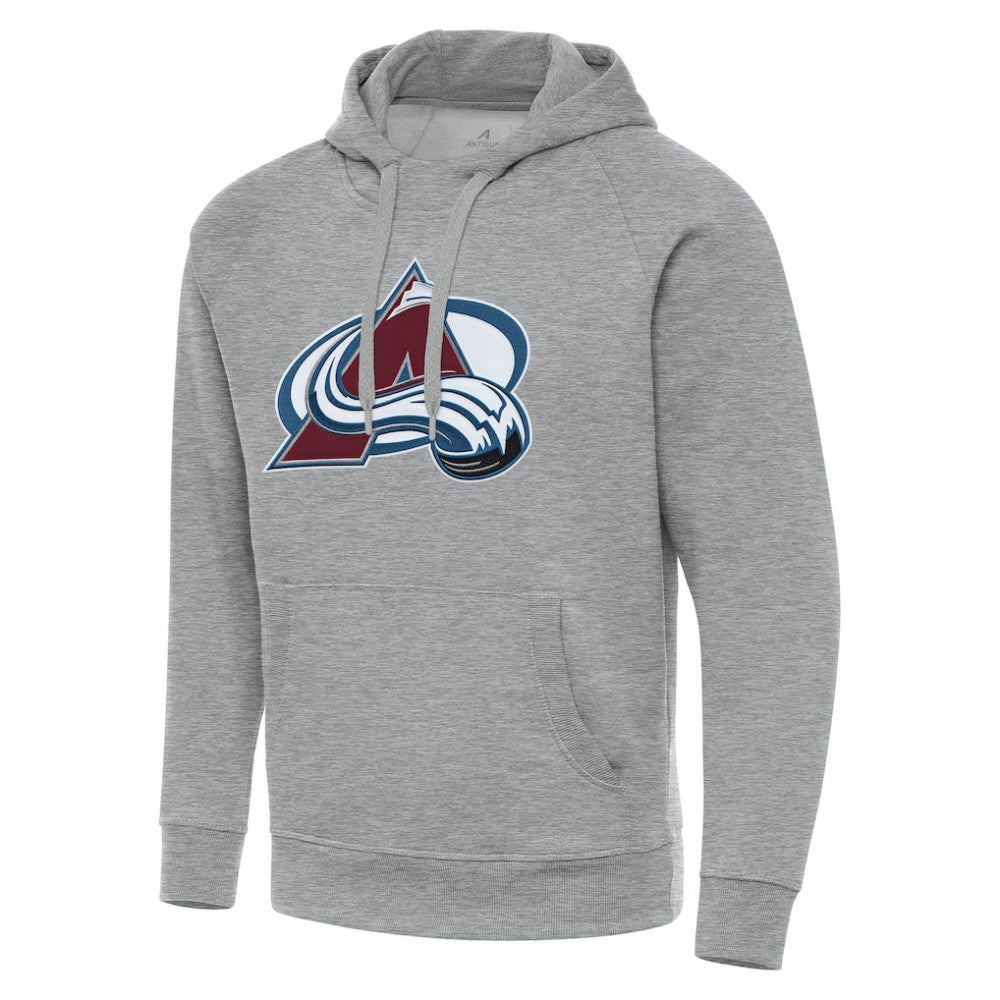 Colorado Avalanche Antigua Big & Tall Victory Pullover Hoodie Heather Gray