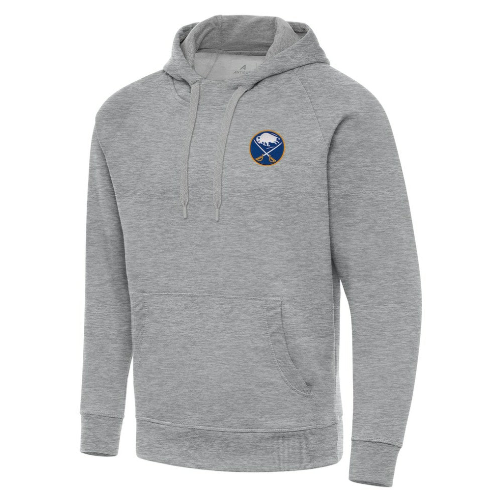 Buffalo Sabres Antigua Big & Tall Victory Pullover Hoodie Heather Gray