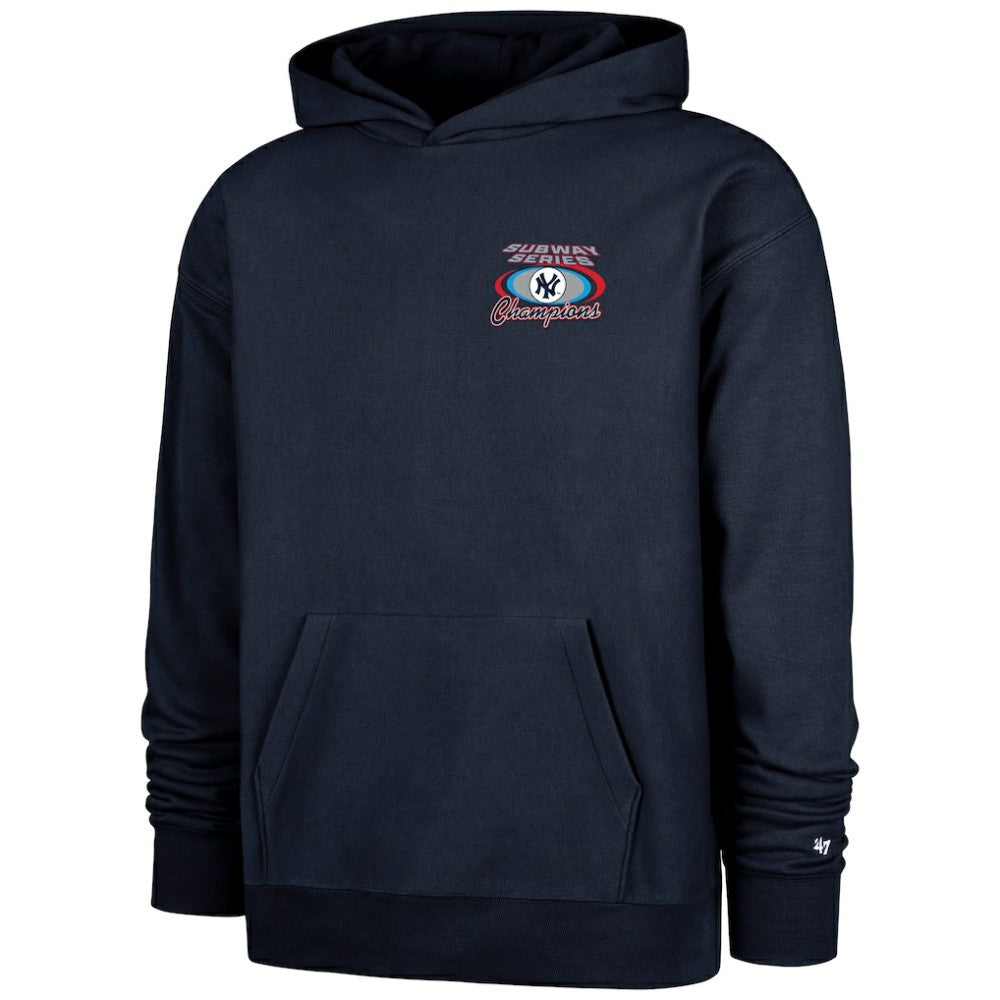 New York Yankees 2000 World Series Champions Showcase Backer Pullover Hoodie Navy | 47 brand