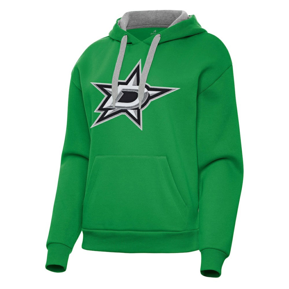 Dallas Stars Antigua Women's Victory Pullover Hoodie Kelly Green