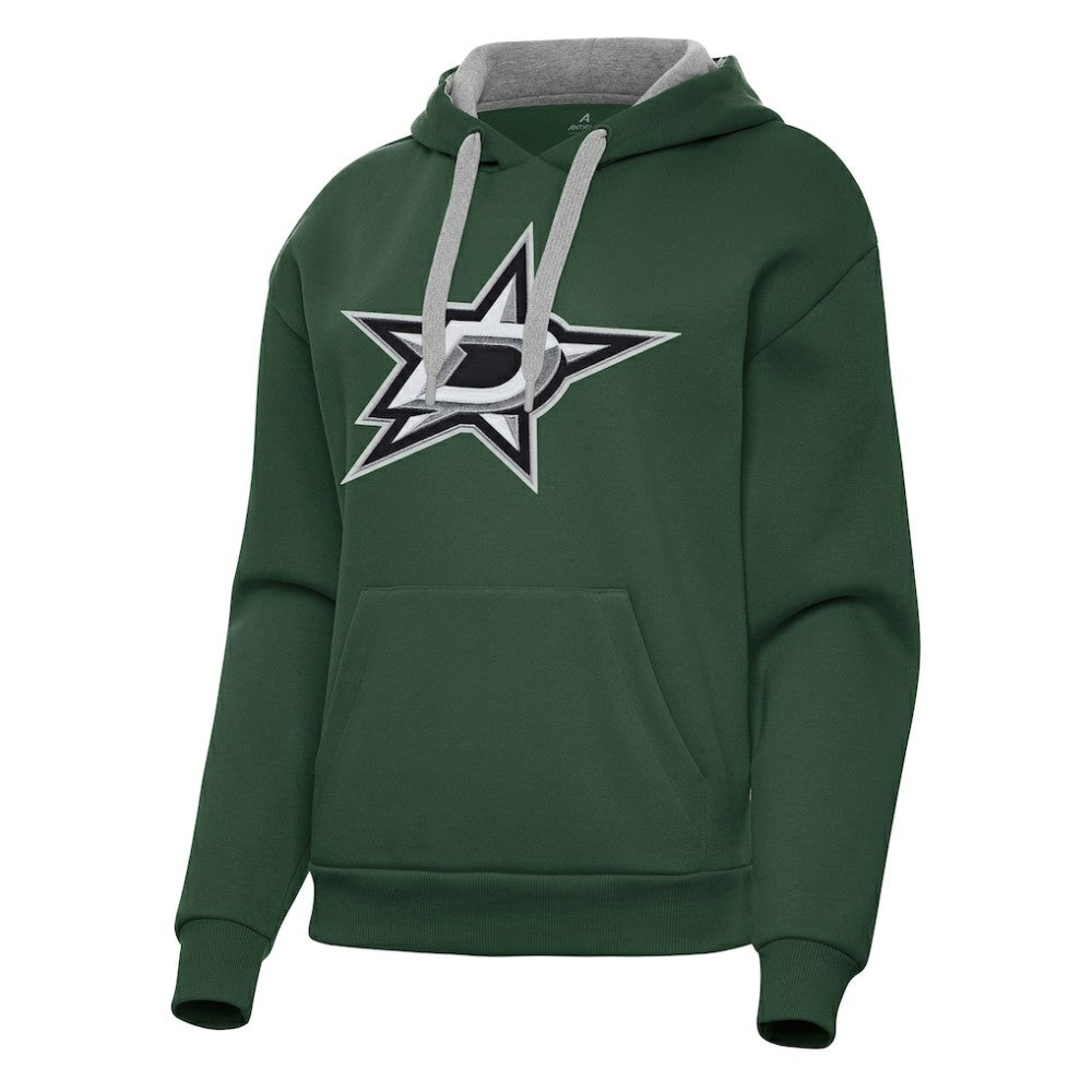 Dallas Stars Antigua Women's Victory Pullover Hoodie Hunter Green