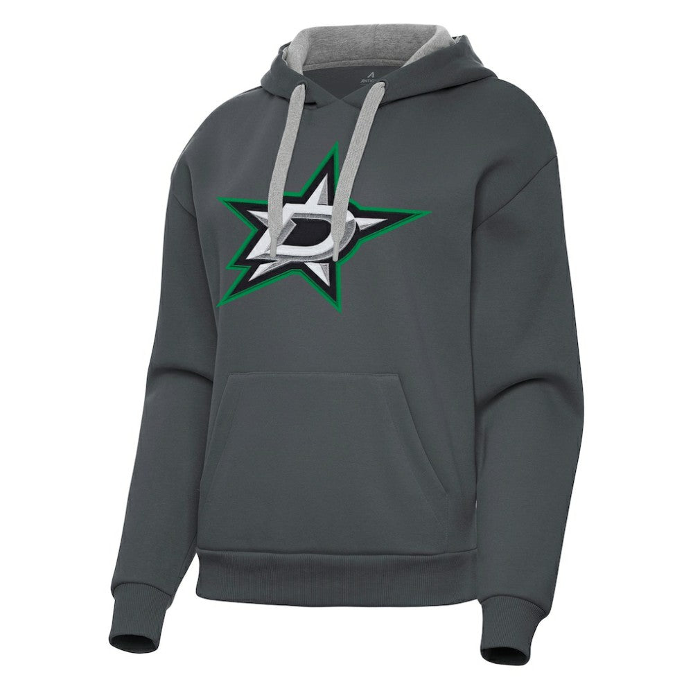 Dallas Stars Antigua Women's Victory Pullover Hoodie Charcoal