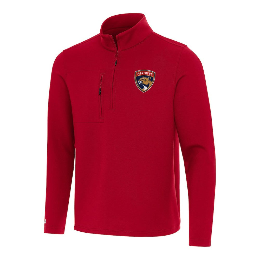 Florida Panthers Antigua Insider Quarter-Zip Top Red
