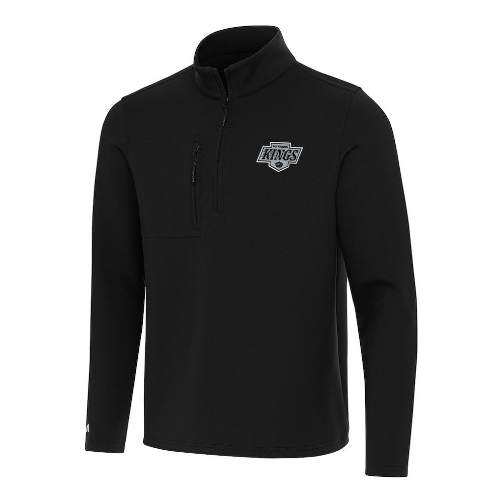 Los Angeles Kings Antigua Insider Quarter-Zip Top Black
