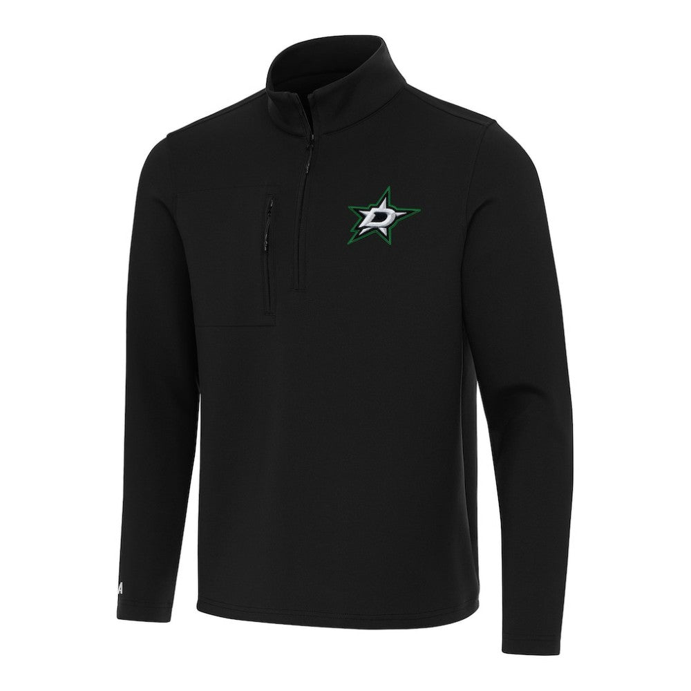Dallas Stars Antigua Insider Quarter-Zip Top Black