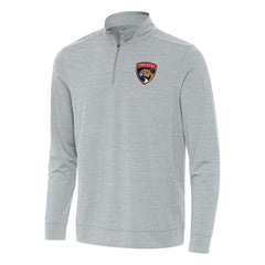 Florida Panthers Antigua Bright Quarter-Zip Top Heather Gray