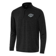 Los Angeles Kings Antigua Bright Quarter-Zip Top Heather Black
