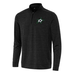 Dallas Stars Antigua Bright Quarter-Zip Top Heather Black