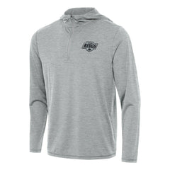 Los Angeles Kings Antigua Tidy Quarter-Zip Hoodie Heather Gray