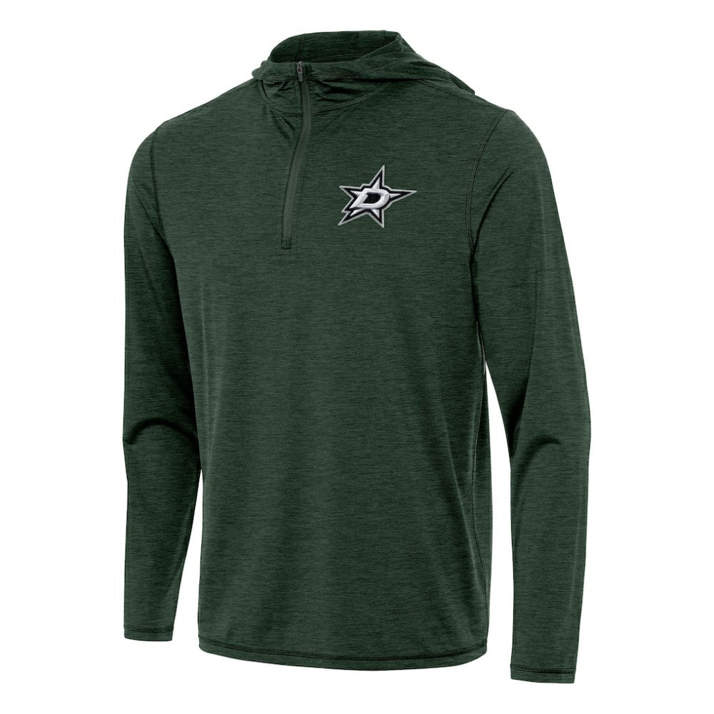 Dallas Stars Antigua Tidy Quarter-Zip Hoodie Hunter Green