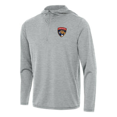 Florida Panthers Antigua Tidy Quarter-Zip Hoodie Heather Gray